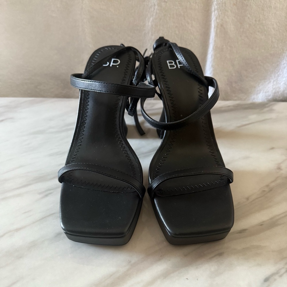 BP Black Strappy Sandals - Picture 2 of 5